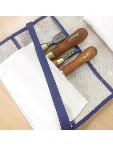 NAREX Dłuta stolarskie proste PREMIUM 6-12-16-20-26 zestaw 5szt w etui (863821)