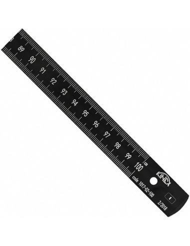 KINEX Przymiar półsztywny czarny 500mm INOX klasa I (1017-02-050)