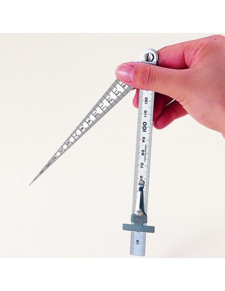 SHINWA Miernik średnicy, szczeliny 1-15mm z linijką, stal nierdzewna Shinwa 62612