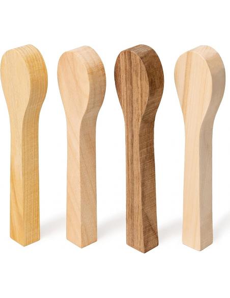 Beavercraft Drewno wiśnia, lipa,morwa,orzech do rzeźbienia łyżki formatka BB2