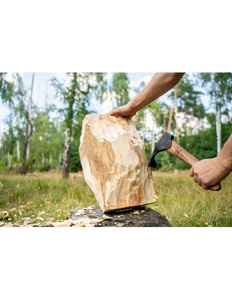 Beavercraft Ciosło wklęsłe z etui skórzanym i zawiesiem AX2