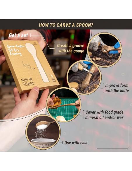 Beavercraft Drewno wiśnia, morela,klon, olcha do rzeźbienia łyżki formatka BB2