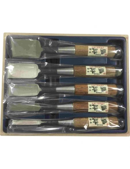Dłuta japońskie premium MURAKUNI 9, 15, 24, 30, 36 mm zestaw  108072