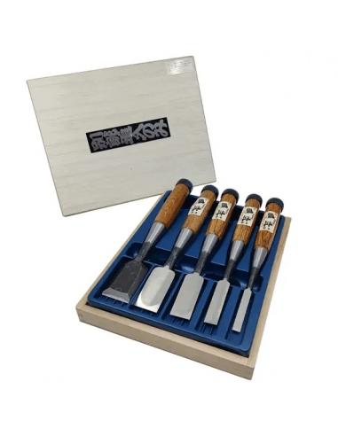 Dłuta japońskie premium MURAKUNI 9, 15, 24, 30, 36 mm zestaw  108072