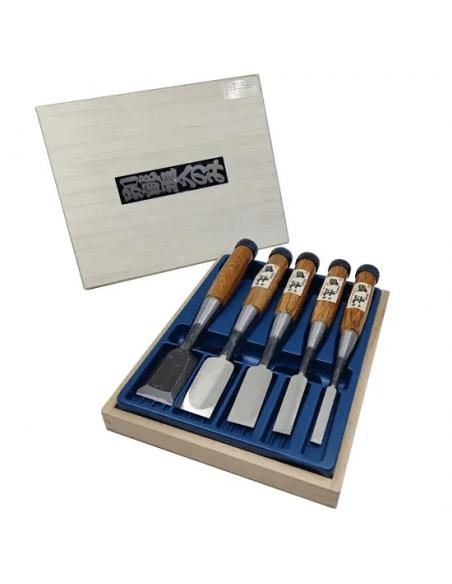 Dłuta japońskie premium MURAKUNI 9, 15, 24, 30, 36 mm zestaw  108072