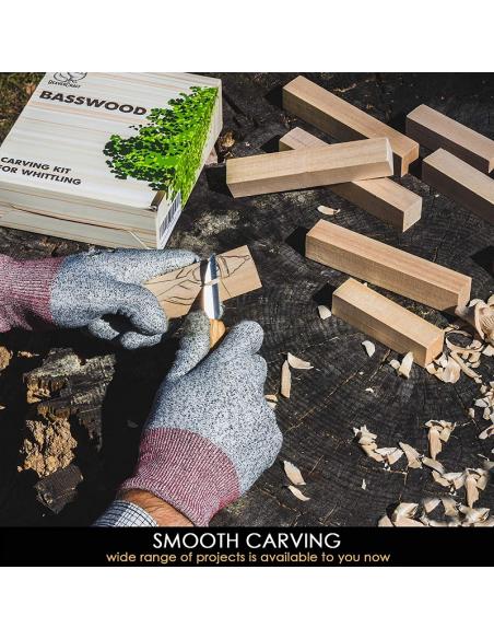 Beavercraft Drewno lipa zestaw 12 klocków BW12