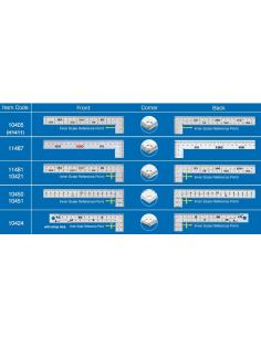 SHINWA kątownik stalowy 50 cm 6 skali inox (10405) 2