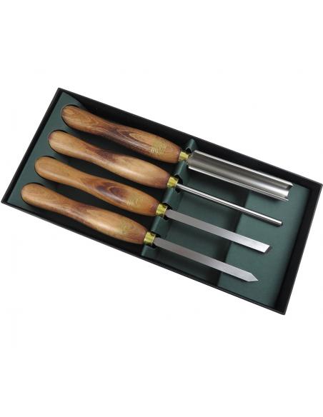 Noże tokarskie zestaw 4 szt CROWN HSS (280A)