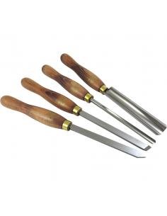 Noże tokarskie zestaw 4 szt CROWN HSS (280A)