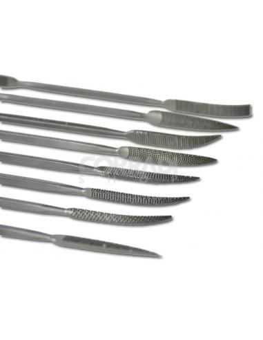 CORRADI Pilniki rzeźbiarskie profilowe do drewna 8 szt 190mm (720-190-0)