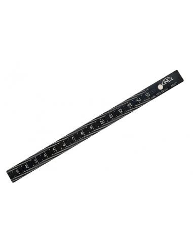 KINEX Przymiar elastyczny czarny niepowlekany 150mm