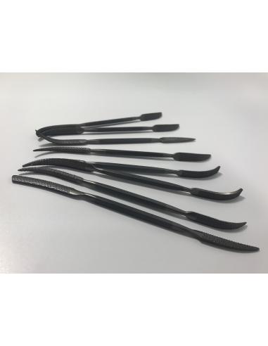 CORRADI Pilniki rzeźbiarskie do drewna, kamienia 190mm zestaw 8szt (790-190-2)