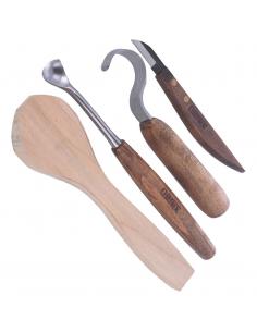 NAREX Noże i dłuto rzeźbiarskie do łyżek- zestaw 3 szt START (869800)