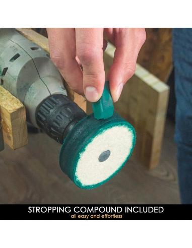 Beavercraft tarcza polerska do elektronarzędzi do ostrzenia i polerowania dłut, noży PW2