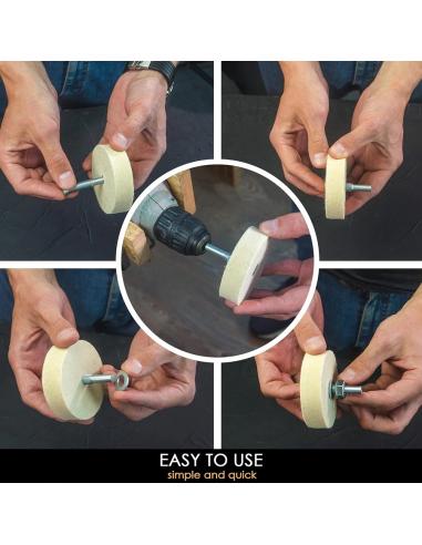 Beavercraft tarcza polerska do elektronarzędzi do ostrzenia i polerowania dłut, noży PW2