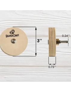 Beavercraft Tarcza polerska skórzana PW1 2