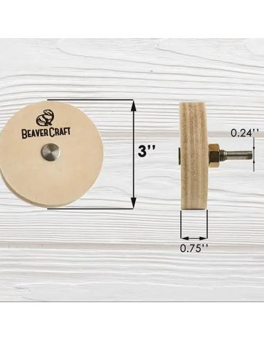 Beavercraft Tarcza polerska skórzana PW1