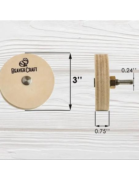 Beavercraft Tarcza polerska skórzana PW1