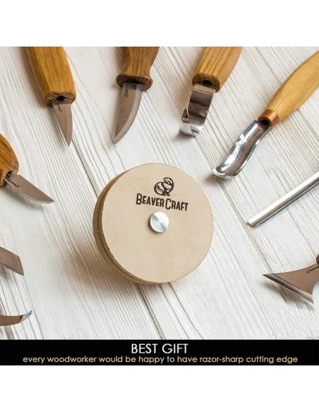 Beavercraft Tarcza polerska skórzana PW1