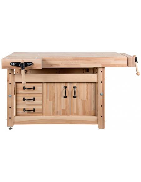 PINIE Stół stolarski z 2 imadłami PROFI I/I 1500 blat 12cm