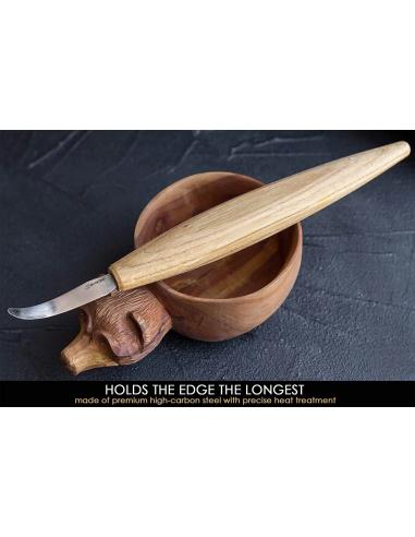 Beavercraft Nóż do łyżek rzeźbiarski 60 mm SK4S z pokrowcem