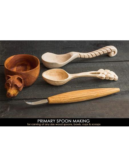 Beavercraft Nóż do łyżek rzeźbiarski 60 mm SK4S z pokrowcem