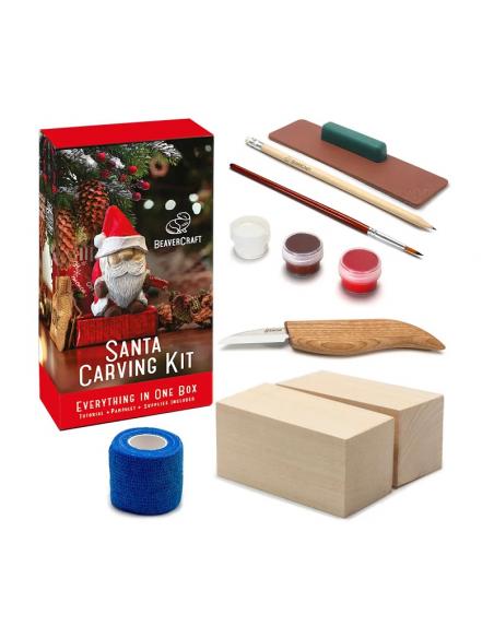 Beavercraft zestaw do rzeźbienia MIKOŁAJ DIY06