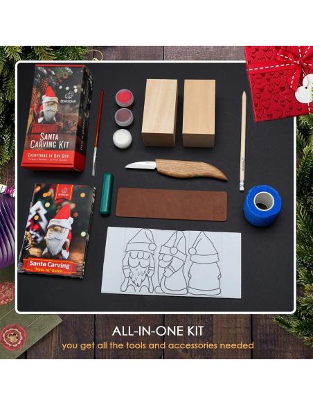 Beavercraft zestaw do rzeźbienia MIKOŁAJ DIY06