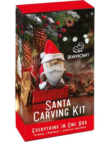 Beavercraft zestaw do rzeźbienia MIKOŁAJ DIY06