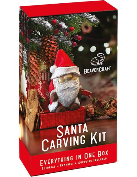 Beavercraft zestaw do rzeźbienia MIKOŁAJ DIY06