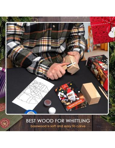 Beavercraft zestaw do rzeźbienia MIKOŁAJ DIY06