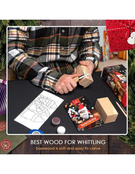 Beavercraft zestaw do rzeźbienia MIKOŁAJ DIY06