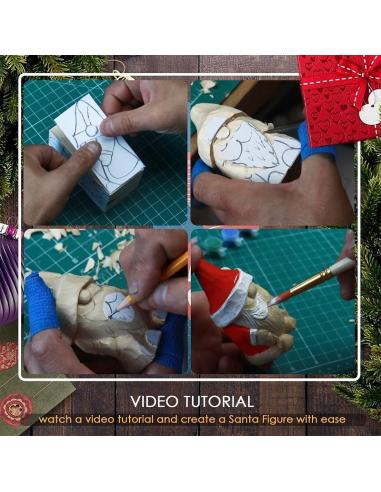 Beavercraft zestaw do rzeźbienia MIKOŁAJ DIY06