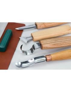 Beavercraft zestaw do rzeźbienia łyżek noże rzeżbiarskie i nóż hakowy 4szt S19Book 2