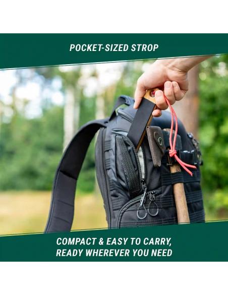 Beavercraft Dwustronna polerka ze skóry na drewnie z pastmi polerskimi LS9P2