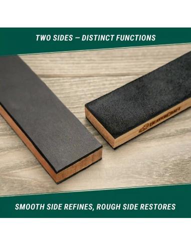 Beavercraft Dwustronna polerka ze skóry na drewnie z pastmi polerskimi LS9P2