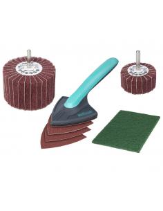 Wolfcraft Zestaw do obróbki drewna i renowacji mebli 7-cz.  5642000