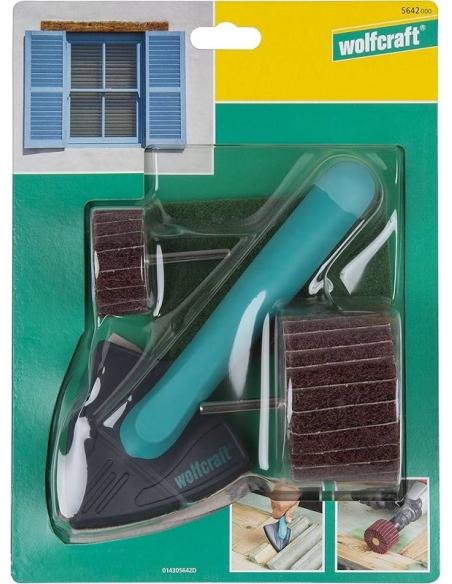 Wolfcraft Zestaw do obróbki drewna i renowacji mebli 7-cz.  5642000