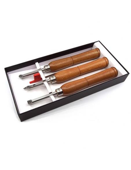 NAREX Dłuta tokarskie MINI z węglikiem spiekanym zestaw 3szt 859600