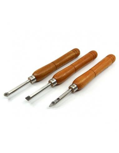 NAREX Dłuta tokarskie MINI z węglikiem spiekanym zestaw 3szt 859600
