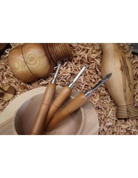 NAREX Dłuta tokarskie MINI z węglikiem spiekanym zestaw 3szt 859600