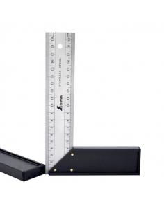 SHINWA kątownik ze skalą i stopką 30x13cm 45 st 62308