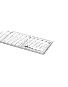 SHINWA Liniał akrylowy 30cm (77085)