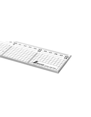 SHINWA Liniał akrylowy 30cm (77085)