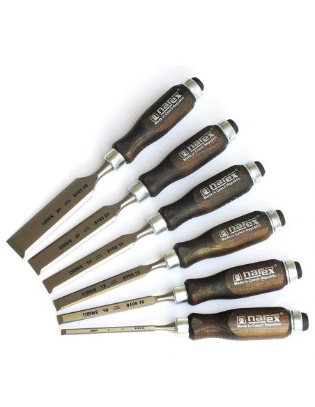 NAREX Dłuta stolarskie WOOD LINE bejcowane zestaw 6 szt 853053