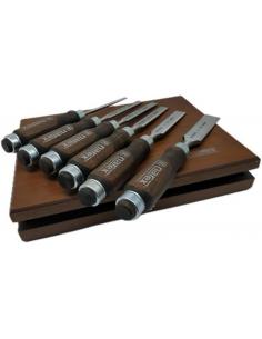 NAREX Dłuta stolarskie WOOD LINE bejcowane zestaw 6 szt 853053