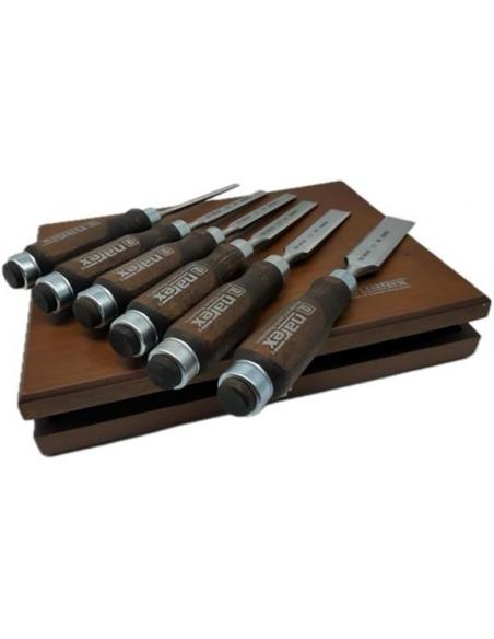 NAREX Dłuta stolarskie WOOD LINE bejcowane zestaw 6 szt 853053