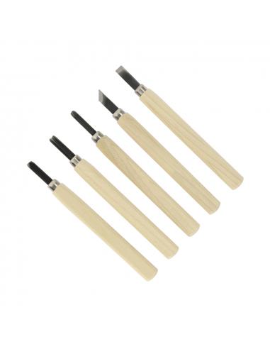 Dłuta japońskie rzeźbiarskie stal Shirogami marki Meguro