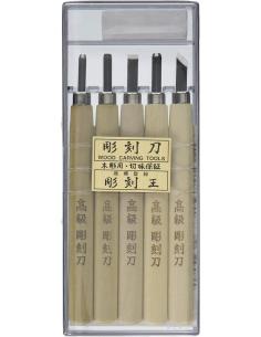 Dłuta japońskie rzeźbiarskie stal Shirogami marki Meguro