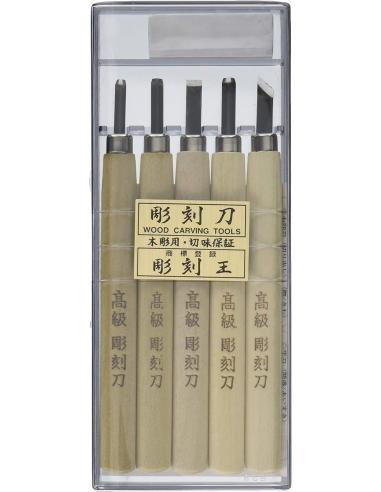 Dłuta japońskie rzeźbiarskie stal Shirogami marki Meguro